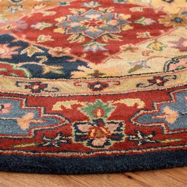 Safavieh Heritage Red and Multi-Colored Area Rug,HG926A-8R