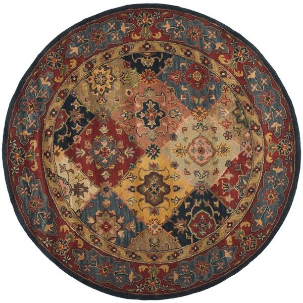 Safavieh Heritage Red and Multi-Colored Area Rug,HG926A-8R