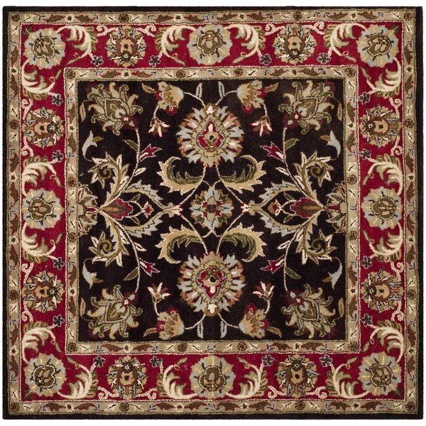 Safavieh Heritage Chocolate and Red Area Rug,HG951A8SQ RONA