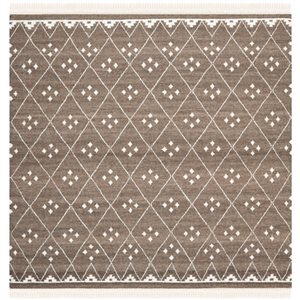 Safavieh NKM316A Natural Kilim Area Rug, Brown / Ivory,NKM31