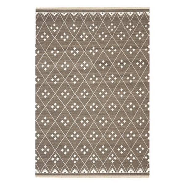 Safavieh NKM316A Natural Kilim Area Rug, Brown / Ivory,NKM31