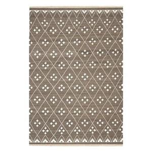 Safavieh NKM316A Natural Kilim Area Rug, Brown / Ivory,NKM31