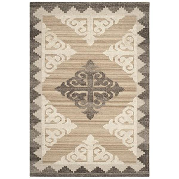 Safavieh KNY312A Kenya Brown and Charcoal Area Rug,KNY312A-5