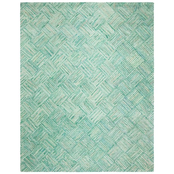 Safavieh Nantucket 8-ft x 10-ft Green/Multi Rectangular Indoor Handcrafted Area rug
