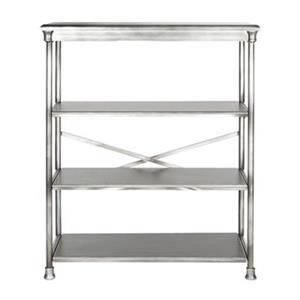 Safavieh American Home 32.5-in x 38.25-in Silver Jacinda Large Bookcase