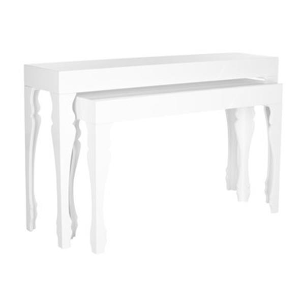 Safavieh Fox Beth MDF Rectantular Taupe Stacking Console Tables