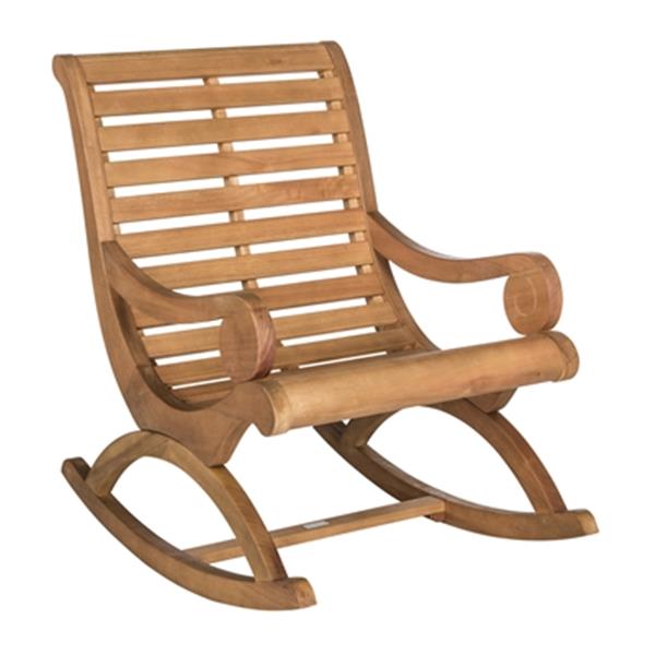 Safavieh 37-in x 25.2-in Natural Wood Sonora Rocking Chair