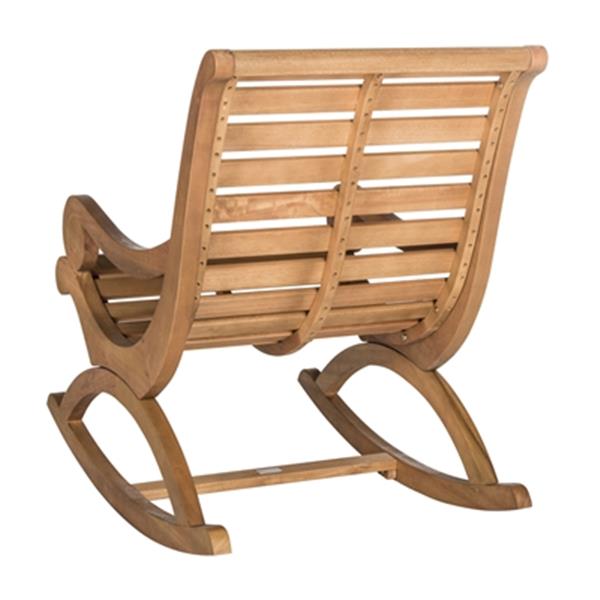 Safavieh 37-in x 25.2-in Natural Wood Sonora Rocking Chair