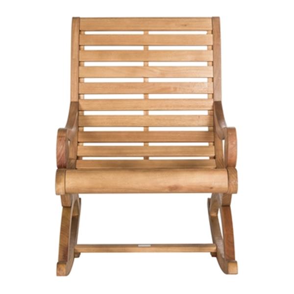 Safavieh 37-in x 25.2-in Natural Wood Sonora Rocking Chair