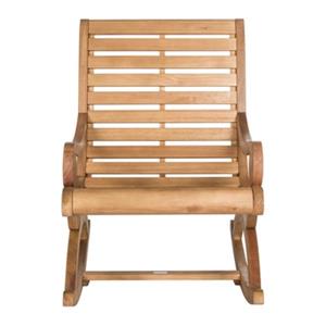 Safavieh 37-in x 25.2-in Natural Wood Sonora Rocking Chair