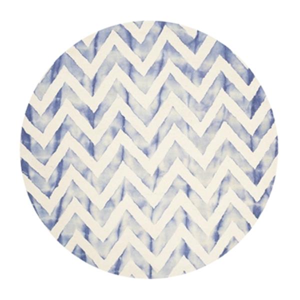 Safavieh Dip Dye Hand-Tufted Wool Ivory and Blue Area Rug,DD