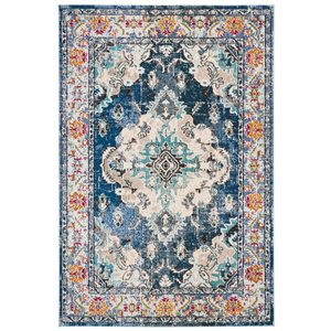 Safavieh Monaco Navy and Light Blue Area Rug,MNC243N-810