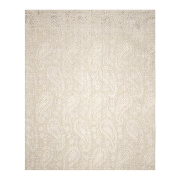 Safavieh MIR855B Mirage Loom Knotted Ivory/Silver Area Rug,M