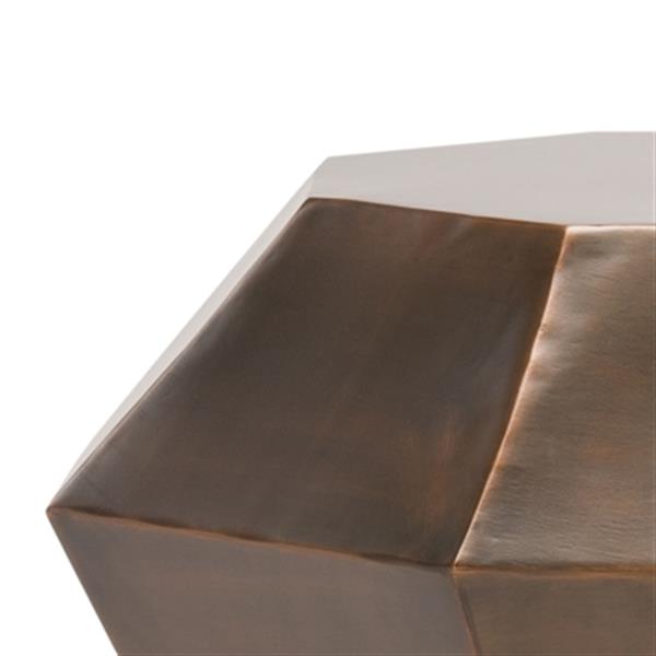 Safavieh Grace 18-in Antique Copper Diamond Accent Table