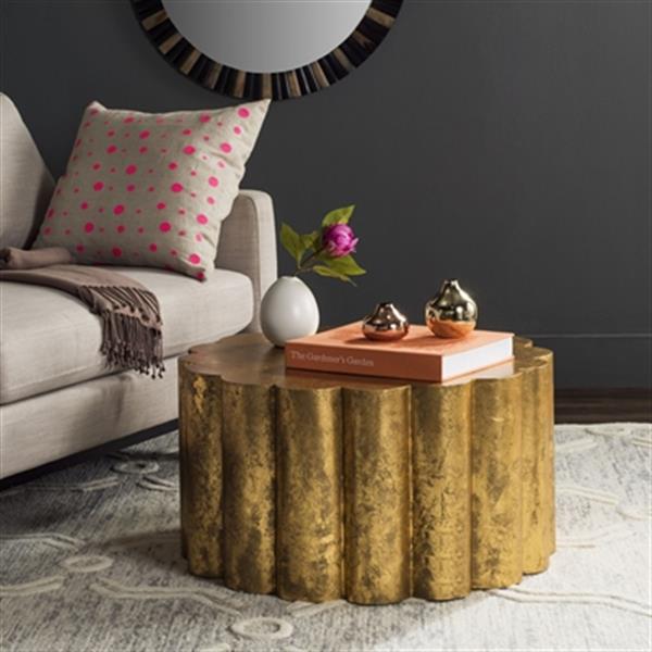 Safavieh Miriam Gold Metal Coffee Table