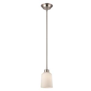 Canarm Ltd Quiny 4.75-In x 10.5-In x 58.5-In Brush Nickel Pendant Light