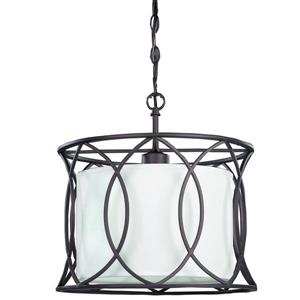 Canarm Ltd MONICA 13.5-in x 13.25-in Oil Rubbed Bronze Pendant Light