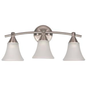 Canarm Ltd GRACE 20-in x 9-in x 7.5-in Brushed Pewter Vanity Wall Light