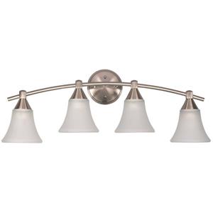 Canarm Ltd GRACE 27-in x 9-in x 7.5-in Brushed Pewter Vanity Wall Light