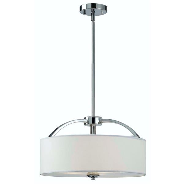 Luminaire suspendu MILANO, Chrome, 16.25 pox18.5 pox60.5 po