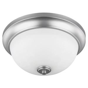 Canarm Ltd New Yorker 13-in x 6-in Brushed Pewter Flushmount