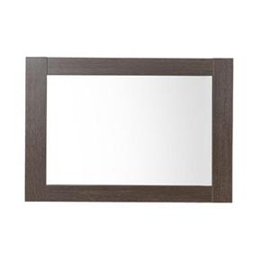 Luxo Marbre Relax 35.5-in x 29.5-in Melamine Alamo Oak Mirror