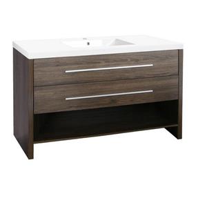 Luxo Marbre Relax 48.25-in Brown Bathroom Vanity with Marble Top