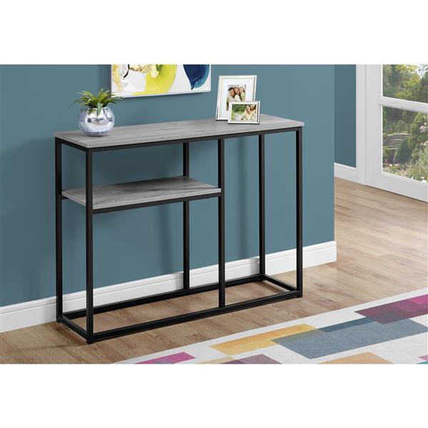 Monarch 42-in x 32-in Gray Composite Accent Table