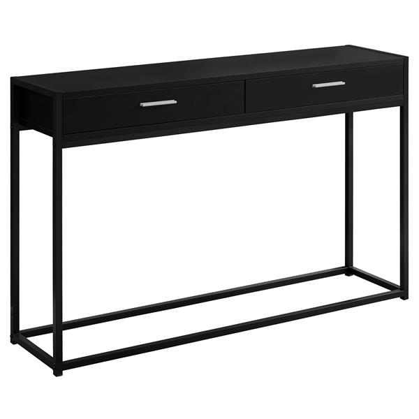 Monarch 48-in x 32-in Black Composite Accent Table