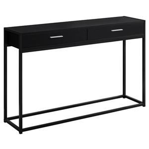 Monarch 48-in x 32-in Black Composite Accent Table