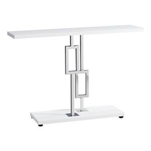 Monarch 47.25-in x 31.75-in White Composite Accent Table