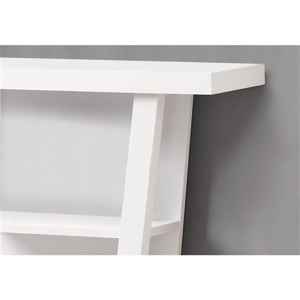 Monarch 31.5-in x 33.75-in Composite White Accent Table