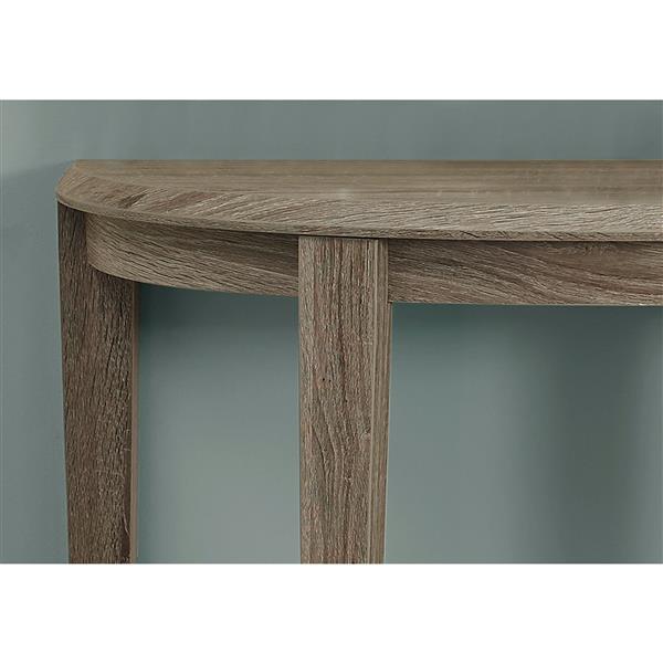 Monarch 32.5-in Composite Brown Accent Table