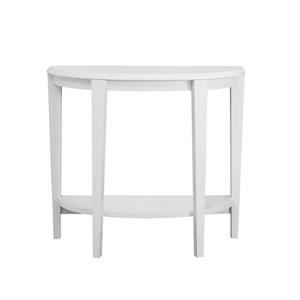 Table d'appoint Monarch, 36 po x 32,5 po, composite, blanc