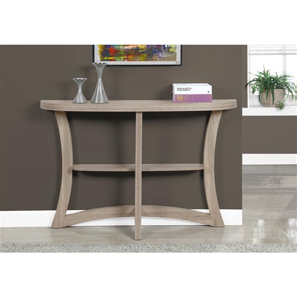 Table d'appoint Monarch, 32 po, composite, taupe foncé