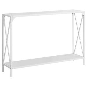 Monarch 48-in x 32-in White Composite Accent Table