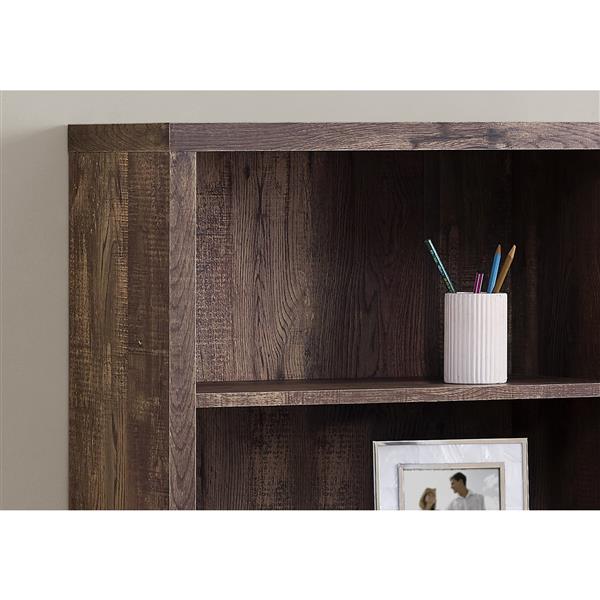 Monarch 23.75 x 47.5-in Wood Brown Bookcase