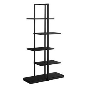 Bibliothèque Monarch, 32" x 60", métal, noir