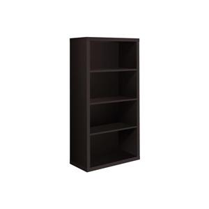 Monarch 47.5-in x 23.75-in x 11.75-in Cappacino Wood Bookcase
