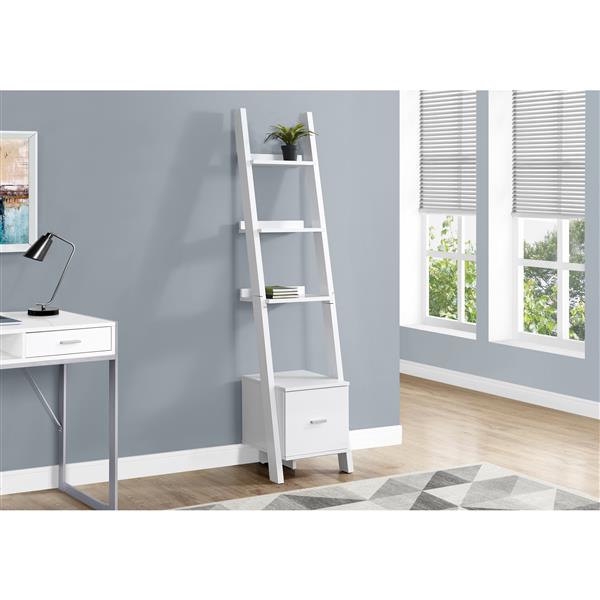 Monarch Specialties Monarch Corner Etagere With Drawer 69