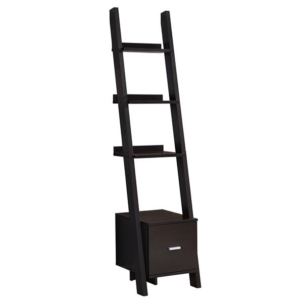 Monarch Specialties Monarch Corner Etagere With Drawer 69 In