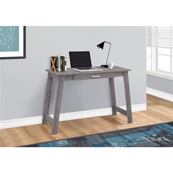 Monarch 42.00-in x 29.25-in Grey wood-look Computer Desk