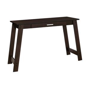 Bureau d'ordinateur Monarch, 42 po x 29,25 po, bois, brun