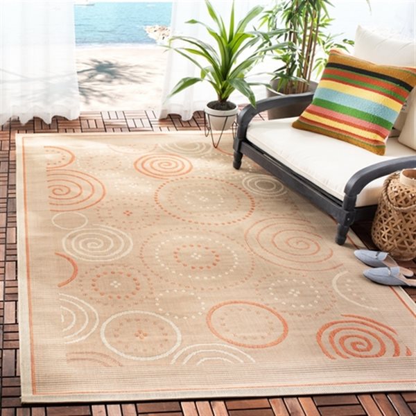 Safavieh CY1906-3201 Courtyard Indoor/Outdoor Area Rug,CY190