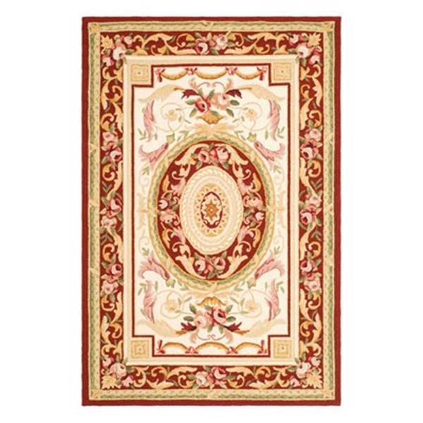 Safavieh Chelsea Ivory and Burgundy Area Rug,HK72A-4