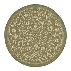 Safavieh CY2098-1E06 Courtyard Area Rug, Olive / Natural,CY2