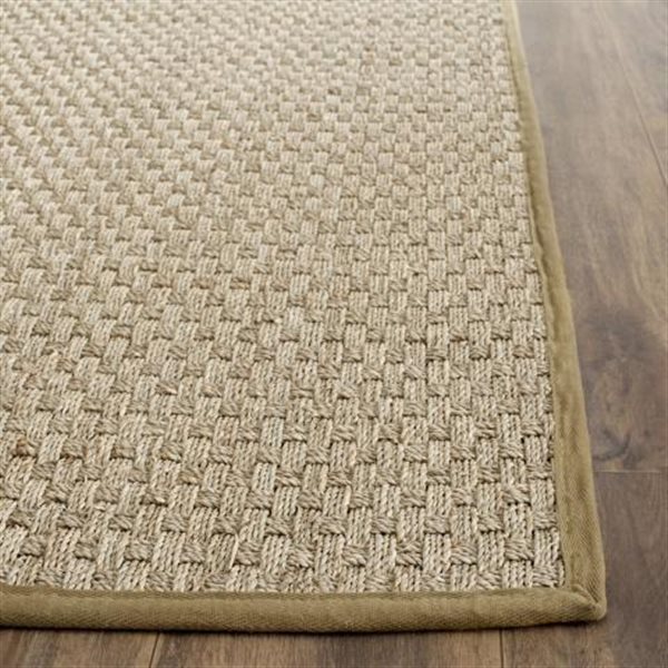 Safavieh Natural Fiber Beige and Olive Area Rug,NF114G-6SQ