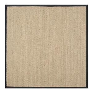 Safavieh Natural Fiber Natural and Black Area Rug,NF115C-6SQ