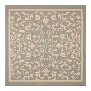 Safavieh CY2098-3606 Courtyard Area Rug, Grey / Natural,CY20