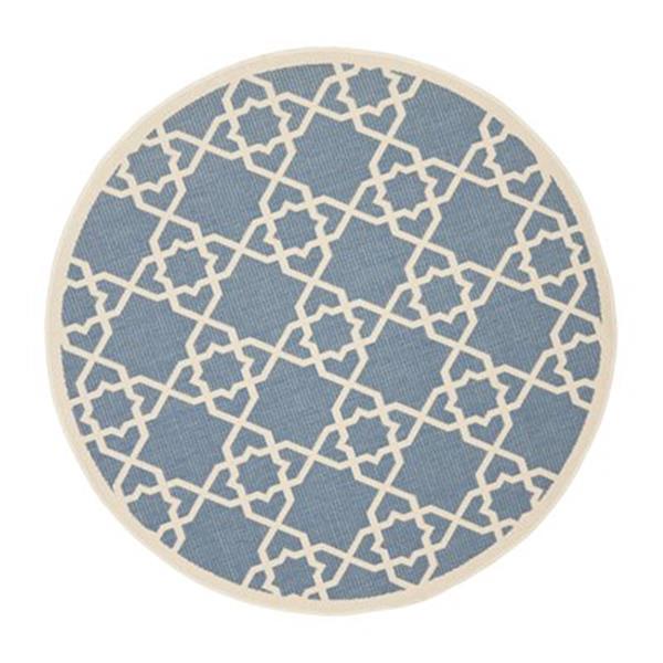 Safavieh CY6032-243 Courtyard Indoor/Outdoor Area Rug, Blue/